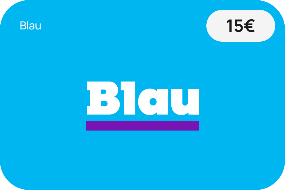 blau.de, 15 euro aufladecode handyguthaben