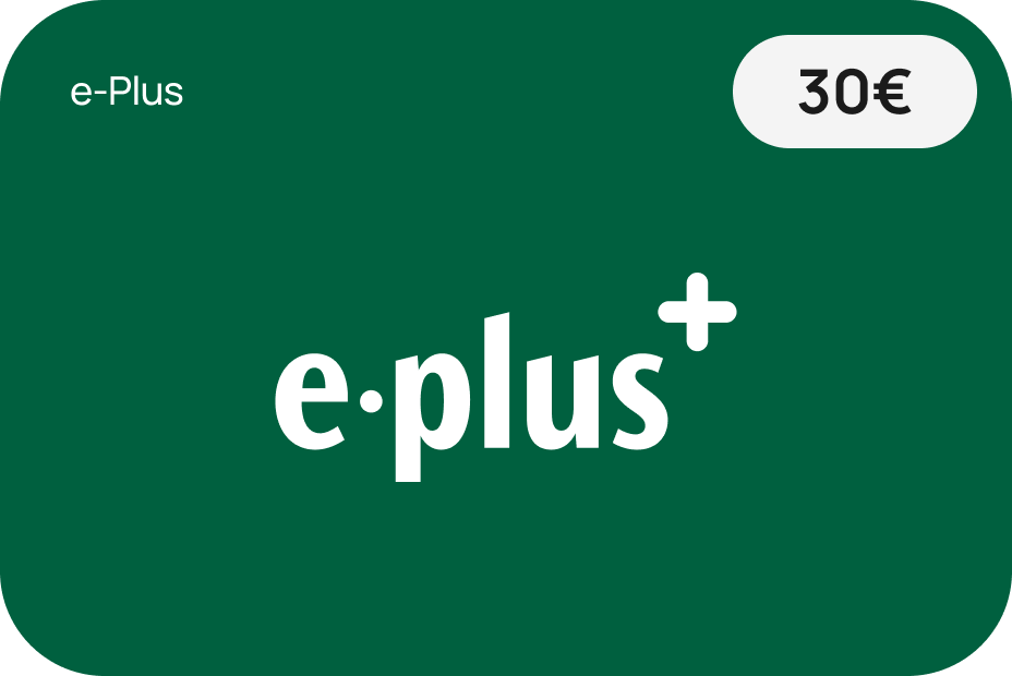 e-plus, 30 euro aufladecode handyguthaben